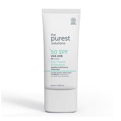 The purest Solutions SPF 50 Dry Touch Protection - 50 ml | واقي شمس للبشرة الدهنية و المختلطة من ذا بيورست