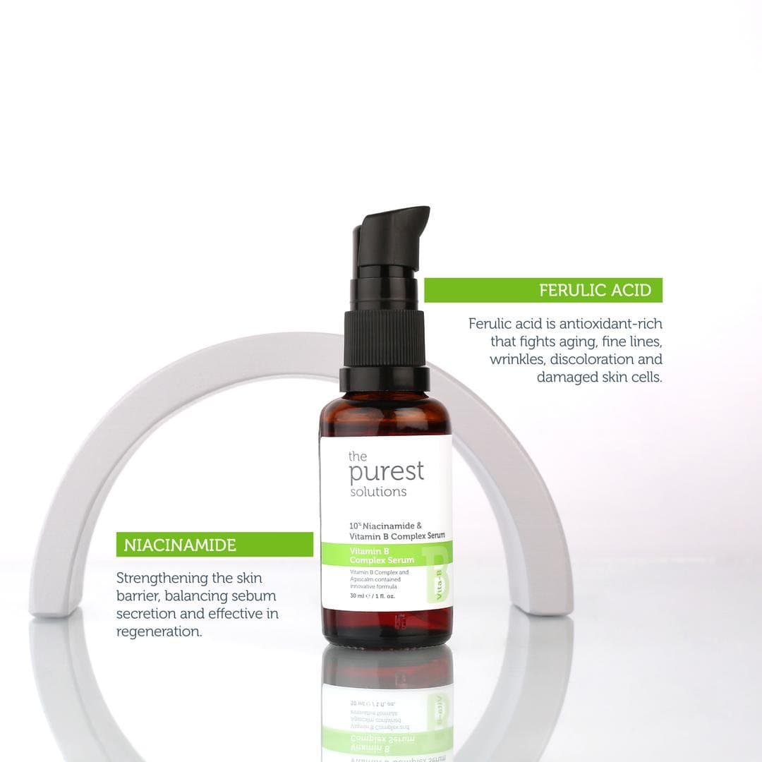 The Purest Solutions Vitamin B Complex Niacinamide 10% Serum - 30ml | سيرم نيسناميد من ذا بيورست سلوشن تركيز 10٪