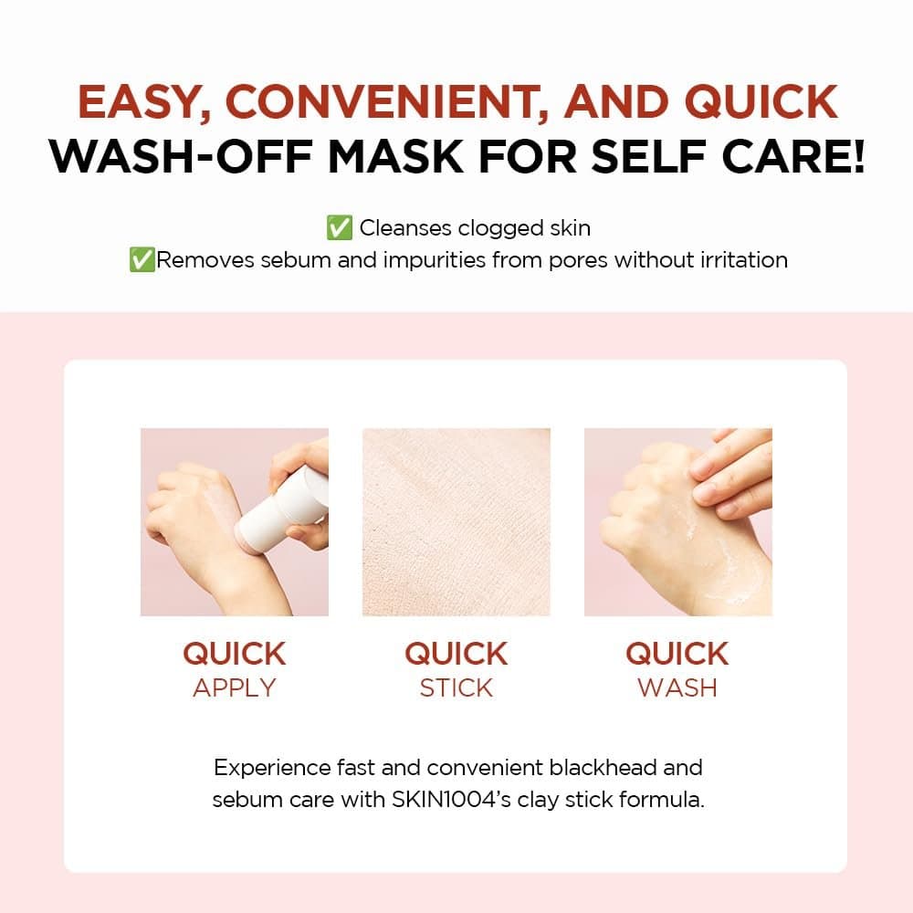 SKIN1004 centella Poremizing Quick Clay Stick Mask - 27g |ماسك ستك طيني لتصغير المسام والرووس