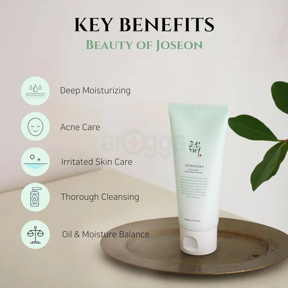 Beauty of Joseon Green Plum Refreshing Cleanser | بيوتي اوف جوسيون غسول  البرقوق الأخضر