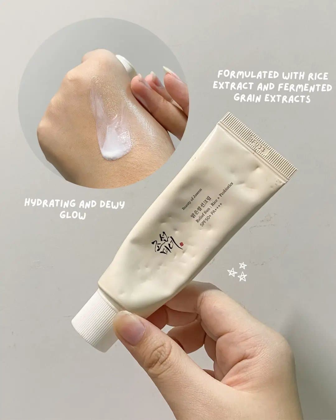 Beauty of Joseon Relief Sun: Rice + Probiotics (SPF50+ PA++++) - 50ml |
بيوتي اوف جيسون واقي شمس بالأرز والبروبيوتيك - ريليف صن - 50 مل