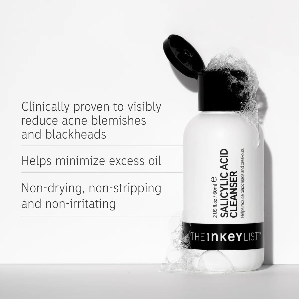 the inkey list Salicylic Acid Cleanser | غسول السالسلك اسد من ذا انكي ليست