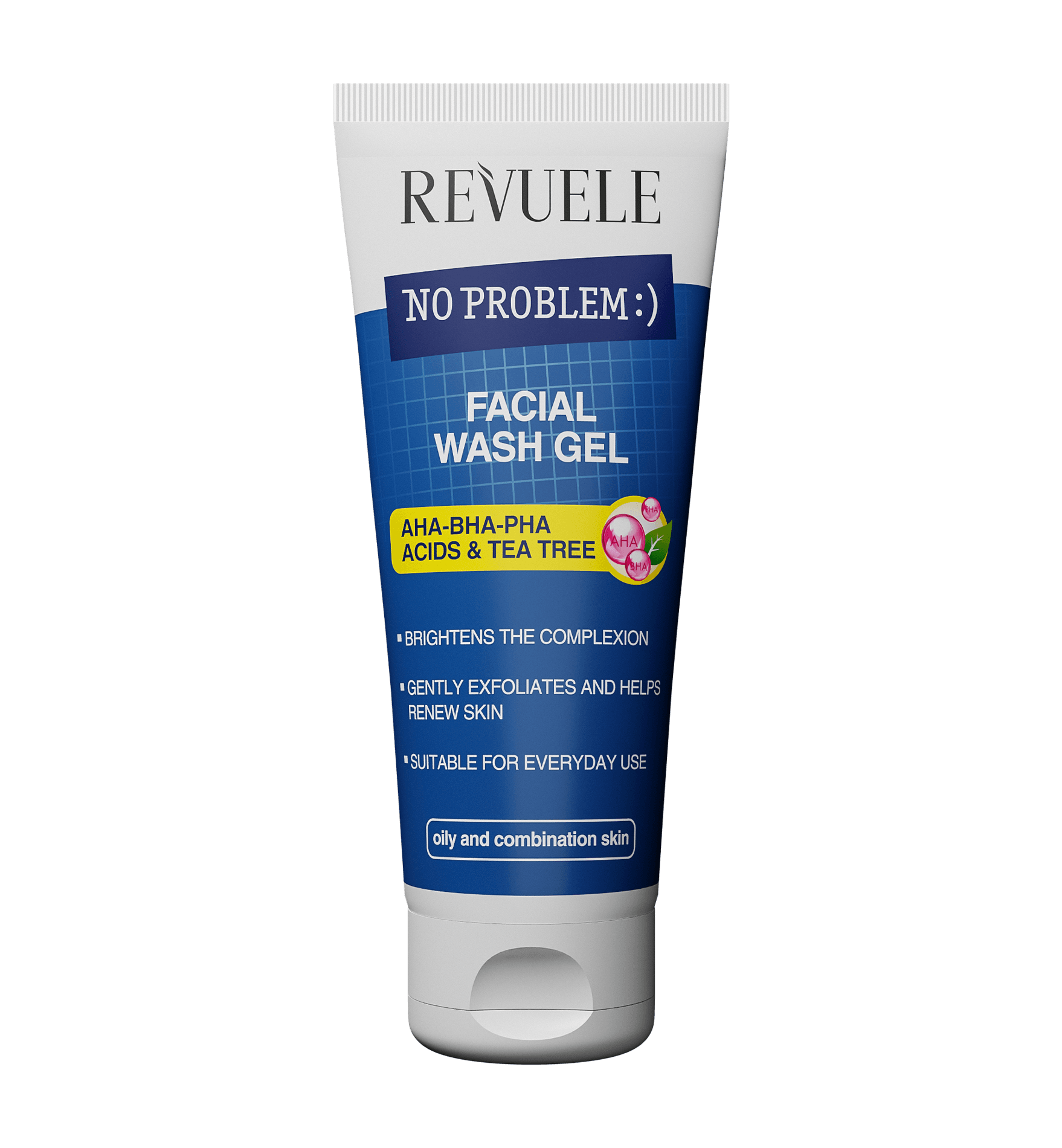 REVUELE NO PROBLEM aha-bha-pha |
 ريفولي غسول الوجه جل بالاحماض وشجرة الشاي