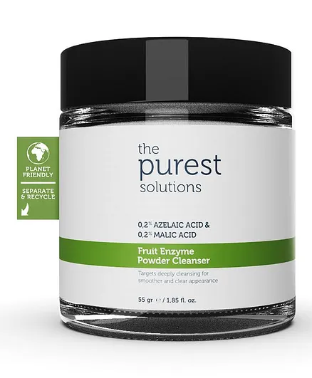 The purest Solutions - 0.2% Azelic Acid + 0.2% Malic Acid Fruit Enzyme Powder Cleanser - 5