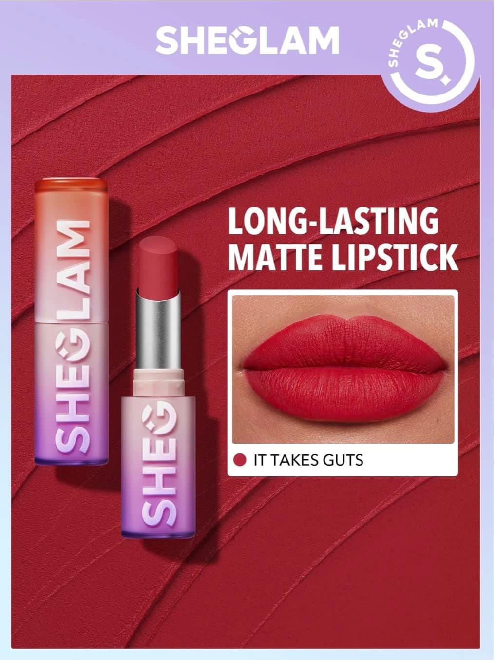 SHEGLAM Dynamatte Boom Long Lasting Matte Lipstick | شيكلام أحمر شفاه مطفي