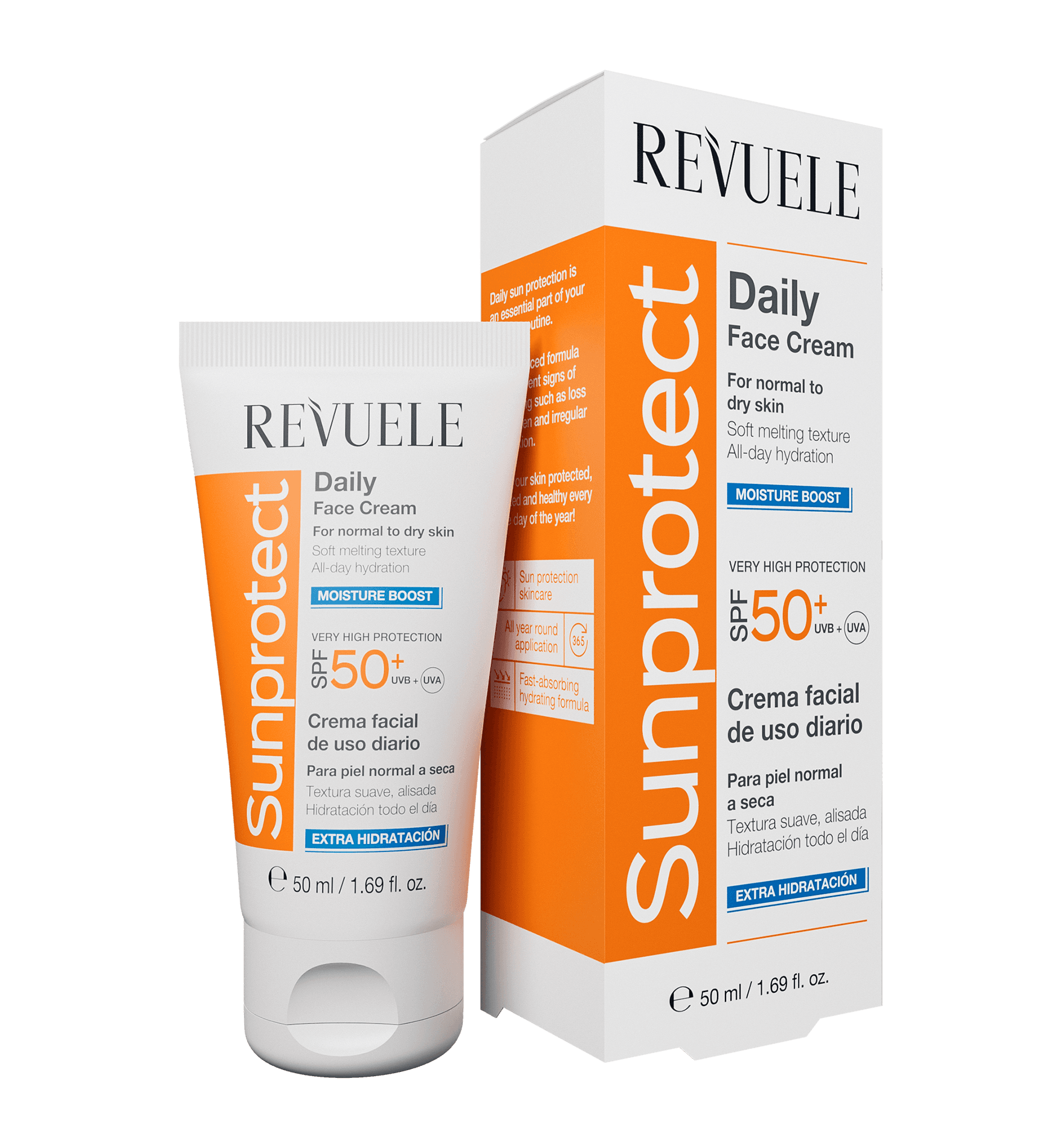 كريم ريفولي صن بروتكت اليومي للوجه – تعزيز الترطيب، SPF 50+ ☀️💧 إذا كنتِ تبحثين عن حماية فعّالة من أشعة الشمس وترطيب عميق لبشرتك، فإن كريم ريفولي صن بروتكت هو الخيار المثالي. يقدم هذا الكريم حماية عالية جدًا بعامل حماية SPF 50+، ويعمل على ترطيب بشرتك بعمق دون ترك أي بقايا لزجة. تركيبته الخفيفة واللطيفة تضمن لكِ بشرة ناعمة، منتعشة، ومشرقة كل يوم. المزايا الرئيسية: حماية فائقة من أشعة الشمس: يحمي بشرتك من أشعة UVA وUVB الضارة، مما يساعد في منع التلف الناتج عن الشمس. ترطيب عميق: يحتوي على مكونات مرطبة تغذي بشرتك وتمنحها النعومة والمرونة. تركيبة خفيفة: تمتص بسرعة دون ترك أي شعور دهني أو لزج، مما يجعلها مثالية للاستخدام اليومي. طريقة الاستخدام: استخدميه كل صباح كخطوة أخيرة في روتين العناية ببشرتك، قبل وضع المكياج. ضعي كمية كافية على وجهك ورقبتك بعد تنظيفهما جيدًا. قومي بإعادة التطبيق خلال اليوم حسب الحاجة، خاصة بعد التعرق أو تجفيف البشرة بالمنشفة. الحجم المتوفر: 50 مل. ملاحظة: يُنصح بإجراء اختبار حساسية على جزء صغير من البشرة قبل الاستخدام الكامل للتأكد من توافق المنتج مع بشرتك.