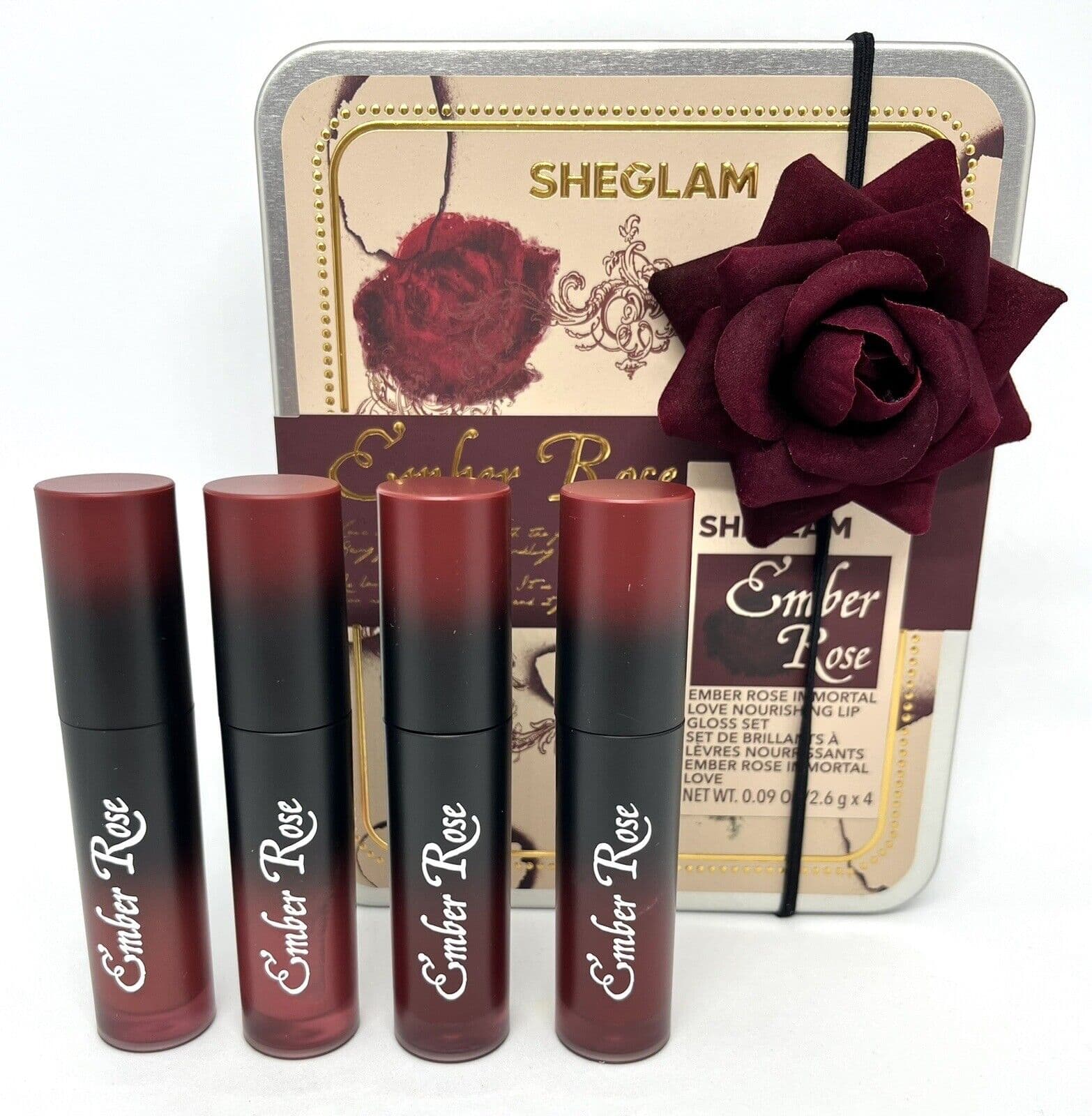 SHEGLAM HEGLAM Ember Rose Immortal Love Nourishing Lip Gloss Set | شيكلام بكج كلوس امبر روز
