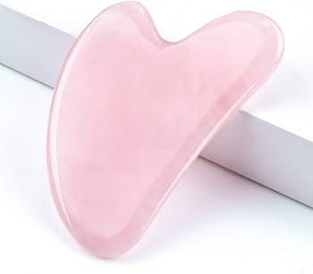 Gua sha natural jade stone pink | كواشا حجر طبيعي لون وردي