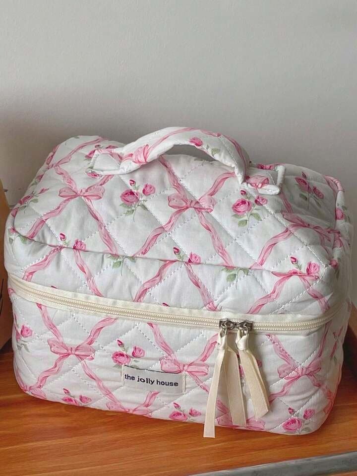Makeup bag pink | حقائب مكياج ثلاثية