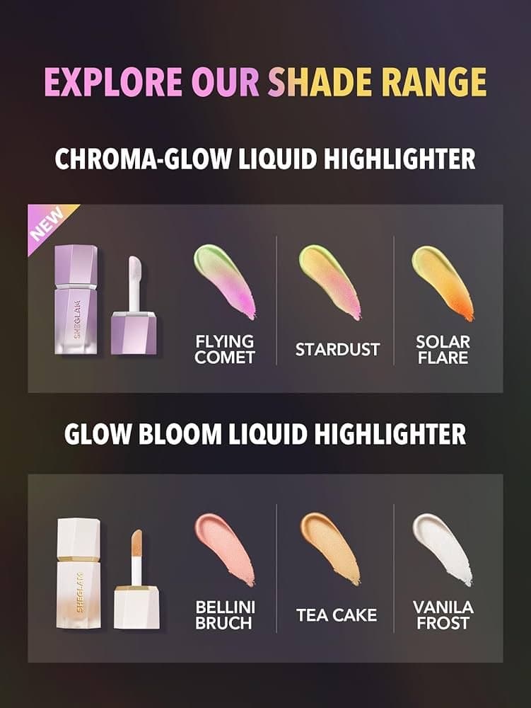 SHEGLAM Chroma-Glow Bloom Liquid highlighter |هايلايتر كروم من شيكلام