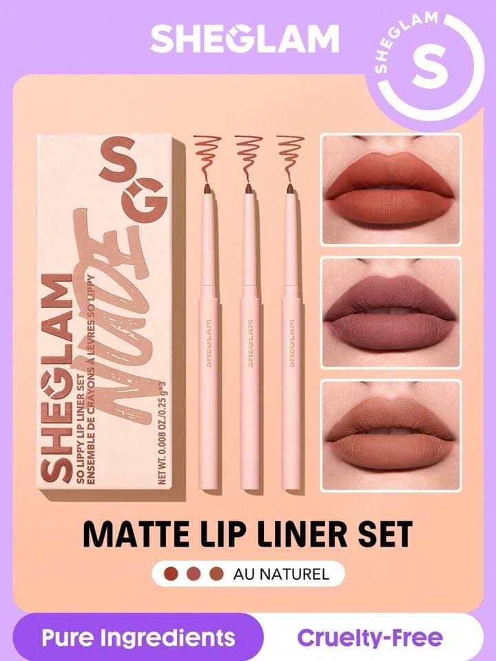 SHEGLAM So Lippy Lip Liner Set | محدد شفاه من شيكلام  ٣ قطع