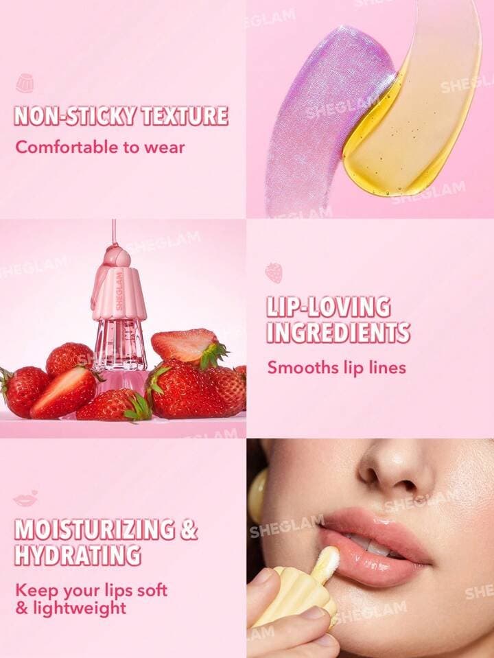 sheglam jelly wow hydrating lip oil | كلوس جيلي واو من شيكلام