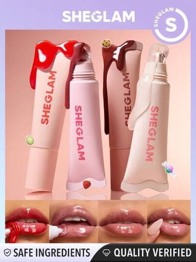 sheglam crystal glaze moisturizing lip care  | معااج و كلوس للشفاه مع لون من شيكلام