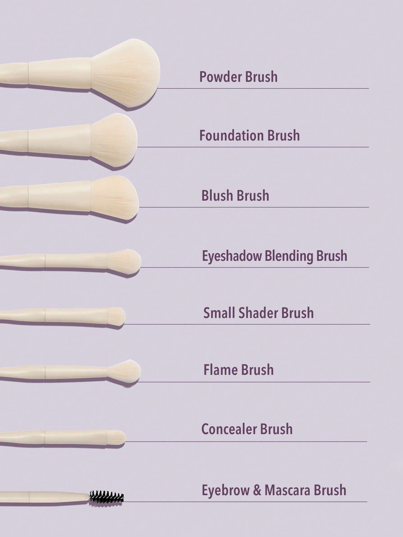 Sheglam pro core brush kit | فرش سيت 8 قطع من شيكلام