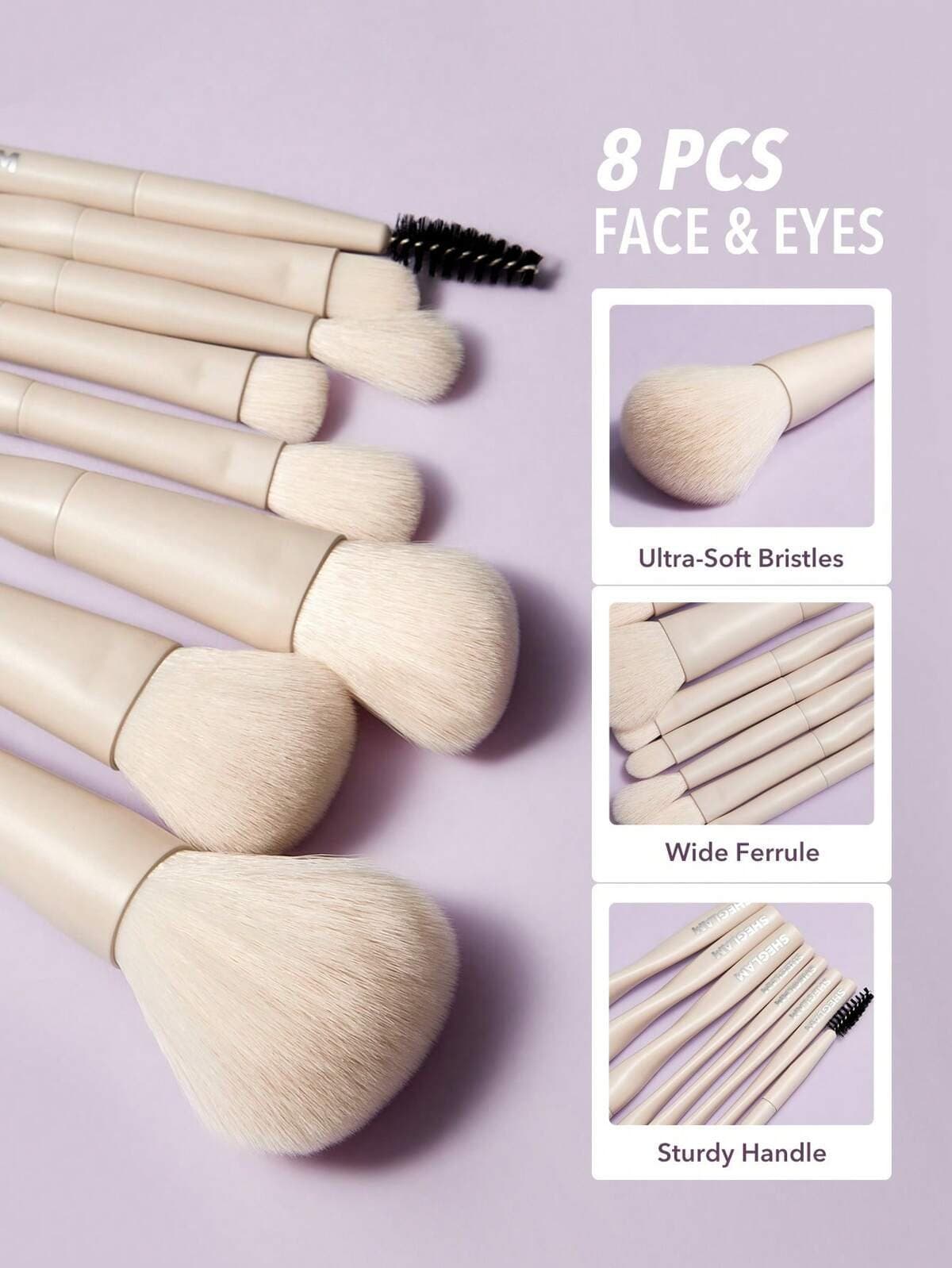 Sheglam pro core brush kit | فرش سيت 8 قطع من شيكلام