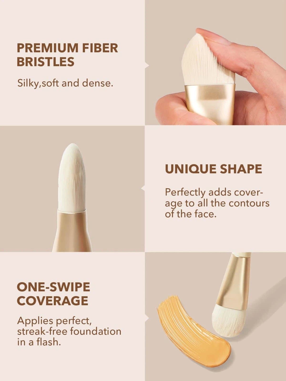 Sheglam foundation brush | فرشاة فونديشن من شيكلام