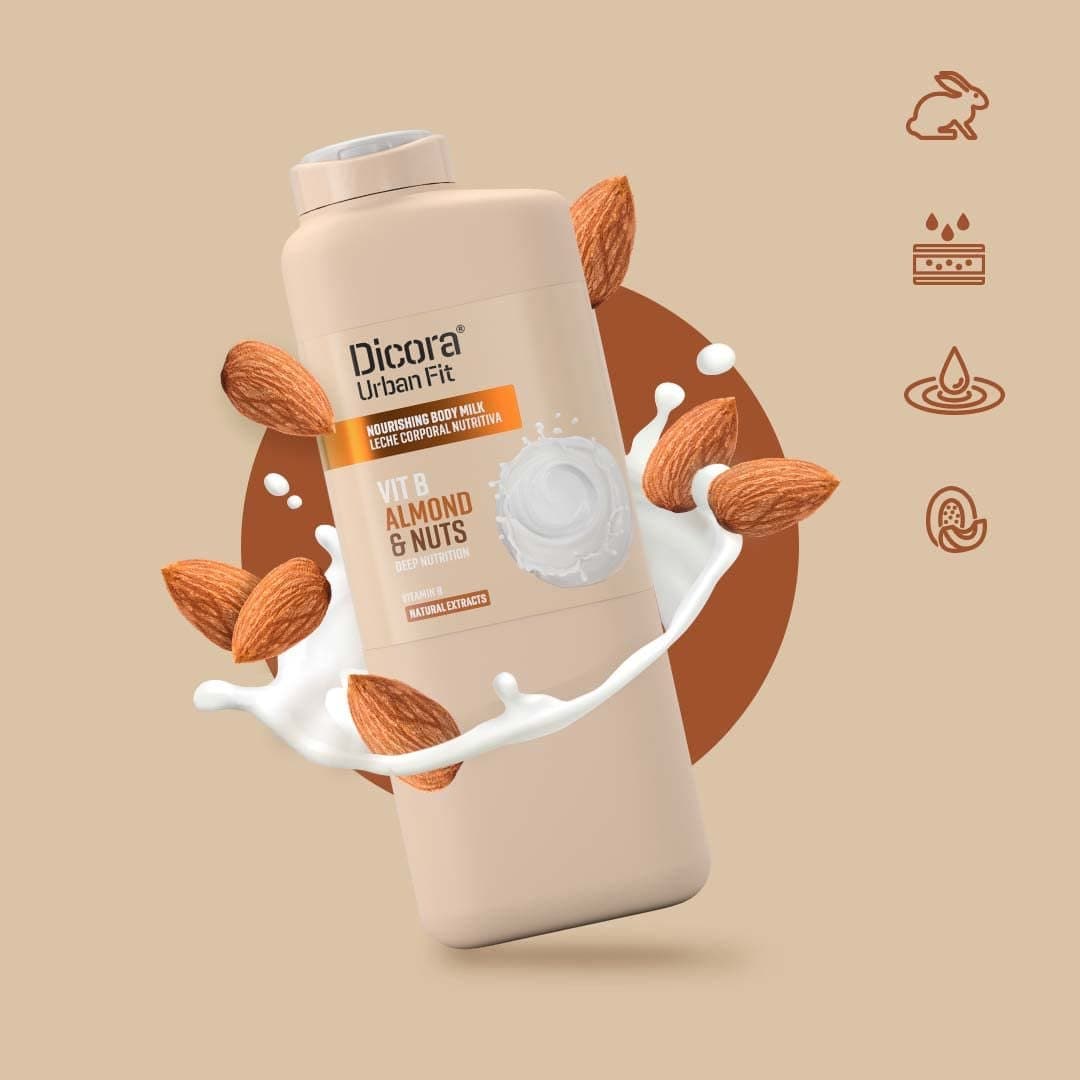 Dicora urban fit almond and nuts shower gel 400ml | جل الشور من ديكورا بال لوز و الجوز