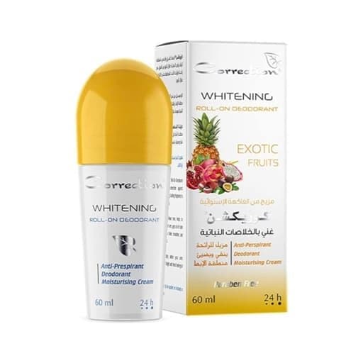 correction whitening roll on deodorant exotic fruit scent | مضاد تعرق و مبيض بالفواكه من كوريكشن
