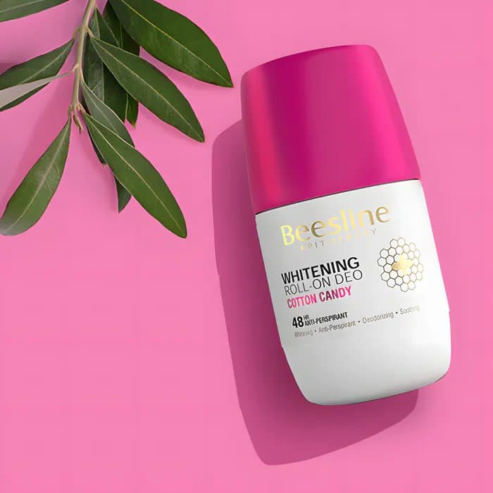 Beesline whitening roll on cotton candy |   رول مزيل تعرق و مبيض الثنائي الدبل من بيزلاين