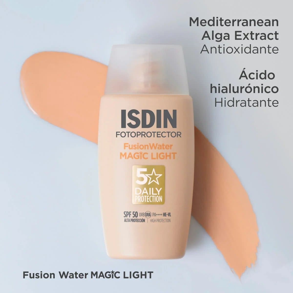 ISDIN FOTOPROTECTOR FUSION WATER MAGIC LIGHT |  واقي مائي خفيف من ايزدن يحتوي لون