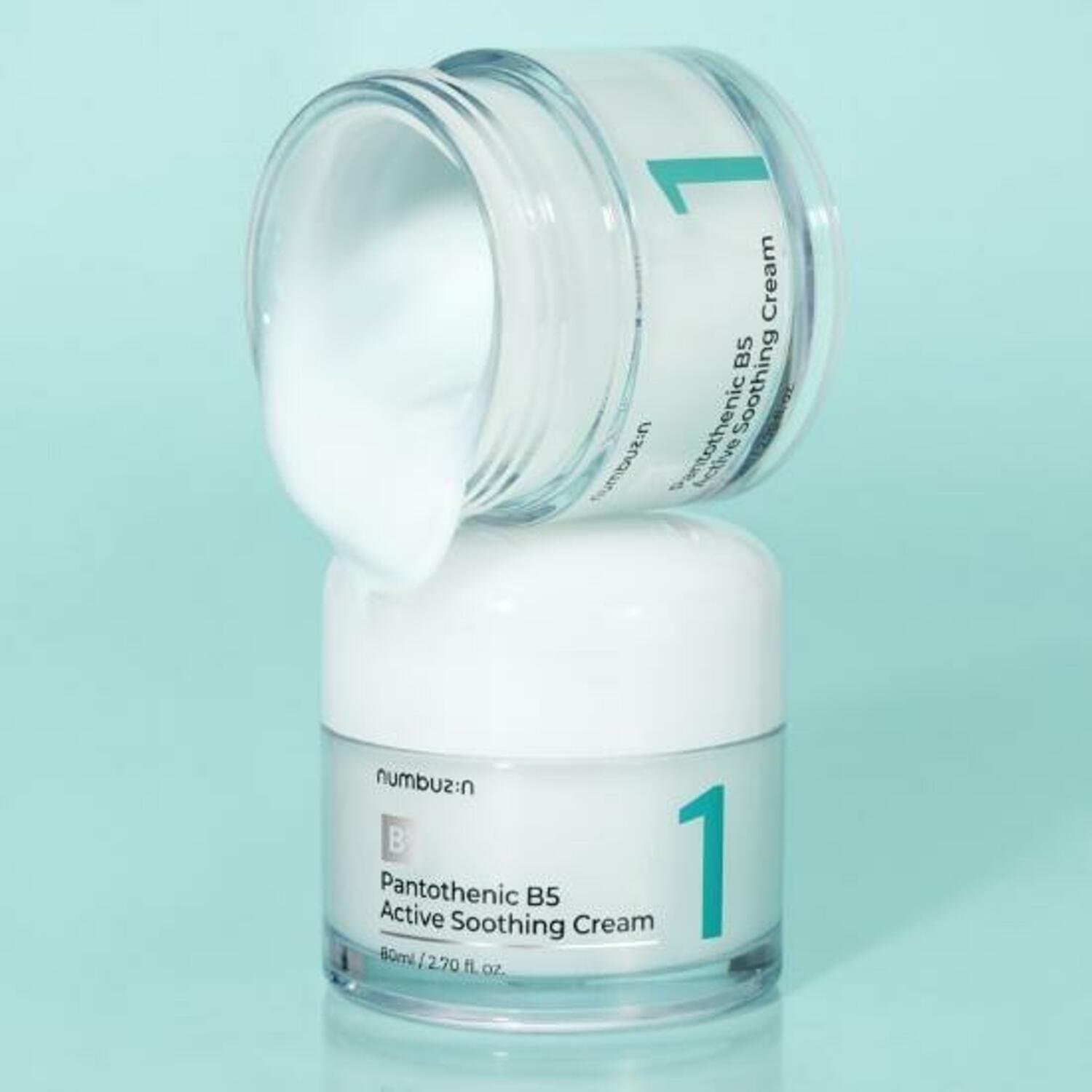 numbuzin No.1 Pantothenic B5 Active Soothing Cream (80ml) |نيمبوزن كريم رقم 1 المهدئ بحمض البانثينيك B5 - للتحكم بالدهون وعلاج الحبوب - 80 مل