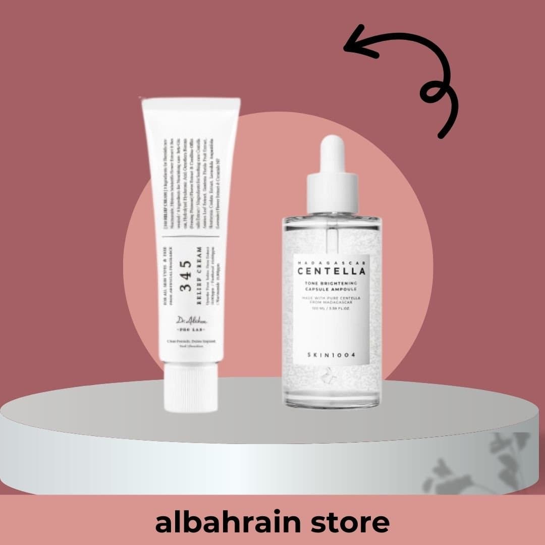 بكج  | skin1004 brightening ampoule 100ml + Dr althea 345 cream
