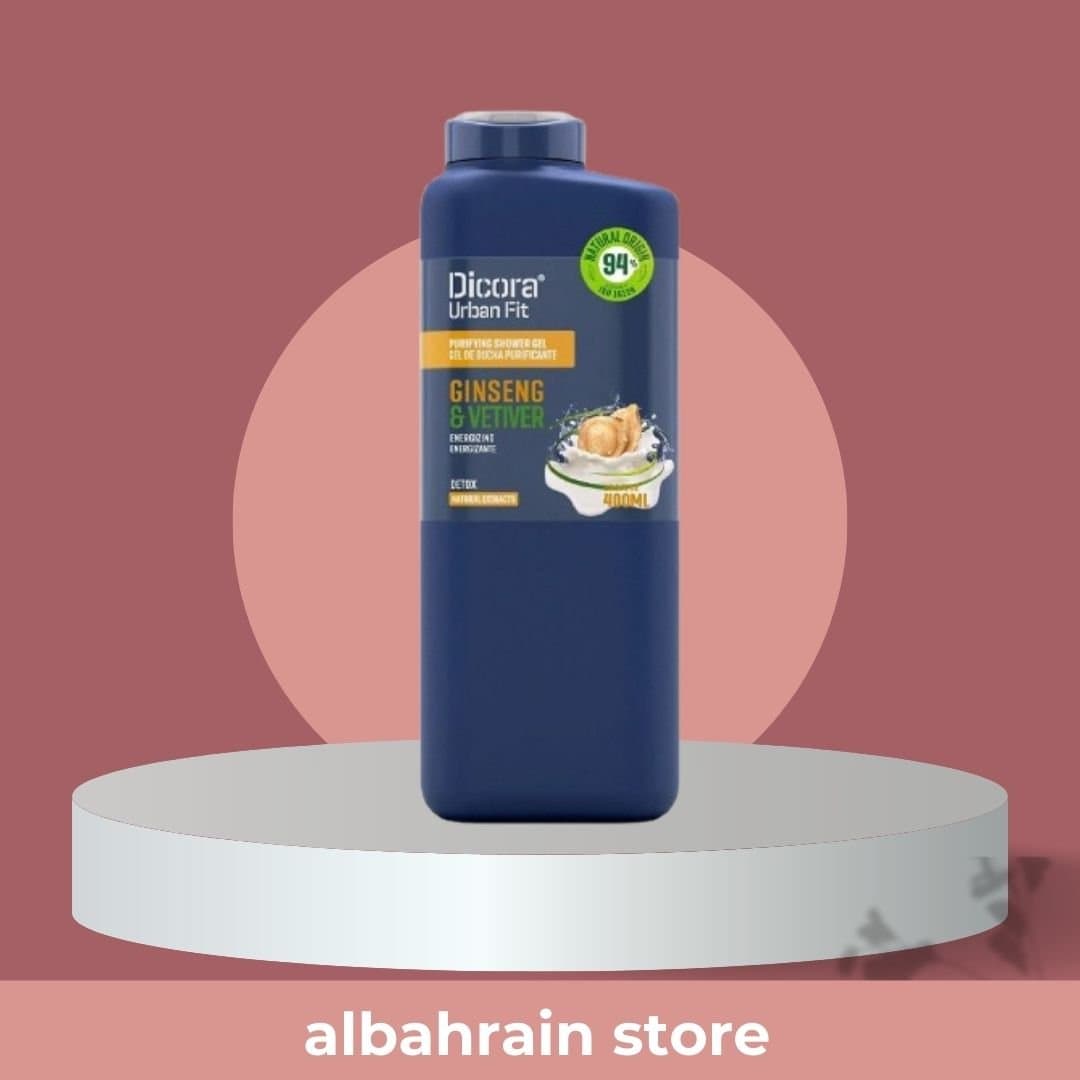 Dicora Urban Fit Ginseng &amp; Vetiver Shower Gel 400ml | غسول جل من ديكورا بالجنسنك و فيتافير