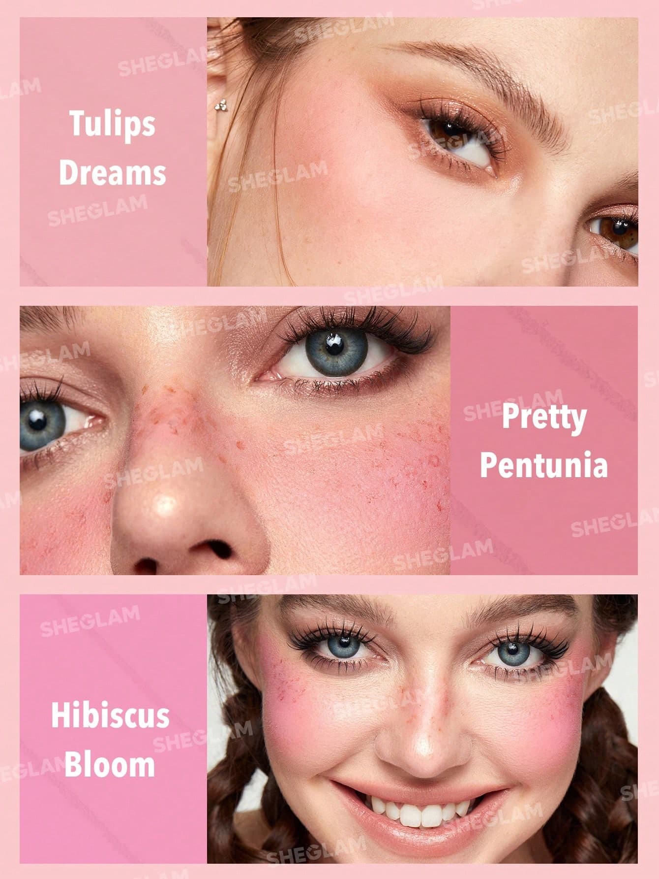 Sheglam Floral Flush Blush Palette-Blushing Bouquet | بلشر خدود تدرجات الوردي من شيكلام