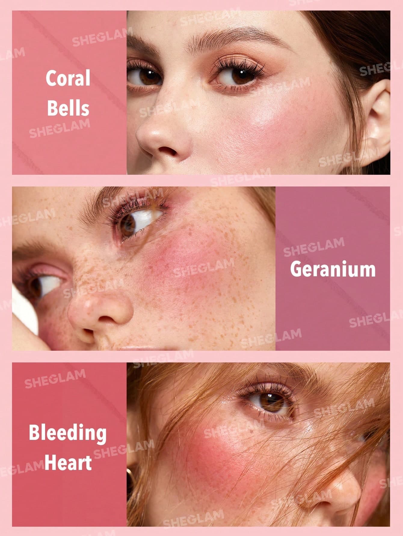 Sheglam Floral Flush Blush Palette-Blushing Bouquet | بلشر خدود تدرجات الوردي من شيكلام