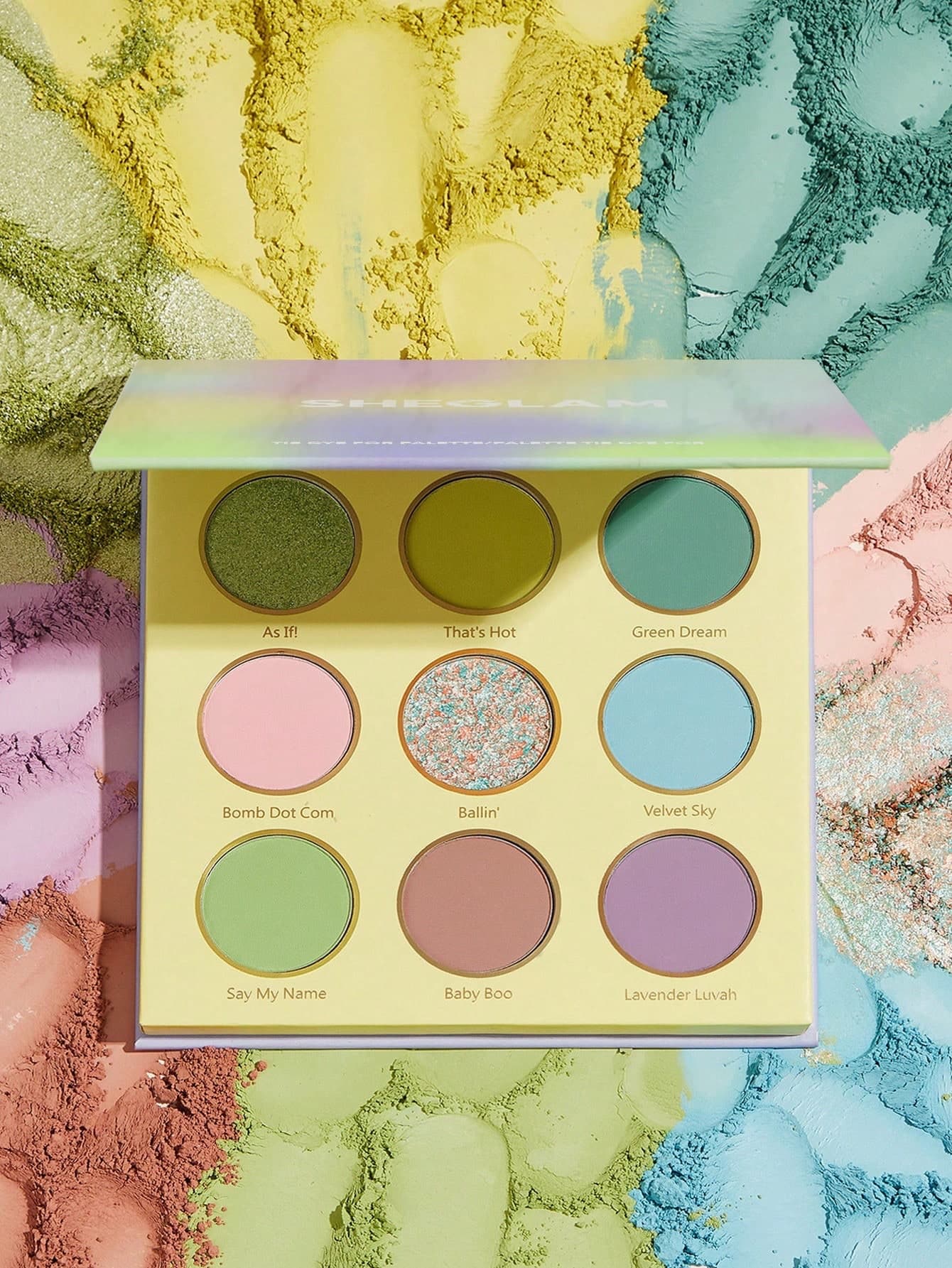 Sheglam Tie Dye For Palette | باليت ضلال عيون بتدرجات الباستيل الصيفية من شيكلام