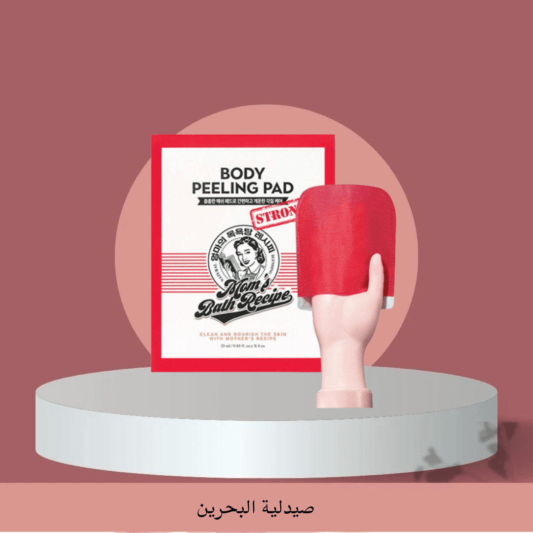 Mom's baby recipes body peeling pad | ليفة التقشير الكورية قطعة واحدة