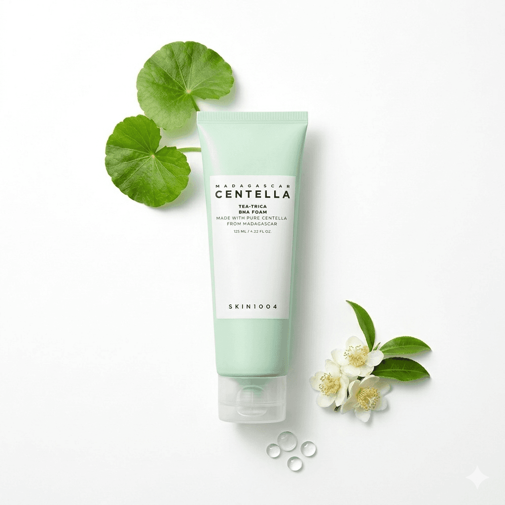 ​غسول سكين 1004 مدغشقر سنتيلا (Skin1004  Tea-Trica) المنظف للبشرة المعرضة للحبوب - 125 ملم
