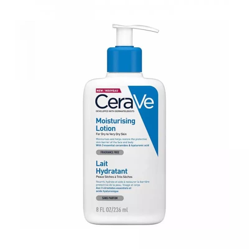لوشن سيرافي (CeraVe) المرطب للوجه والجسم للبشرة الجافة بالسيراميد - 236 ملم