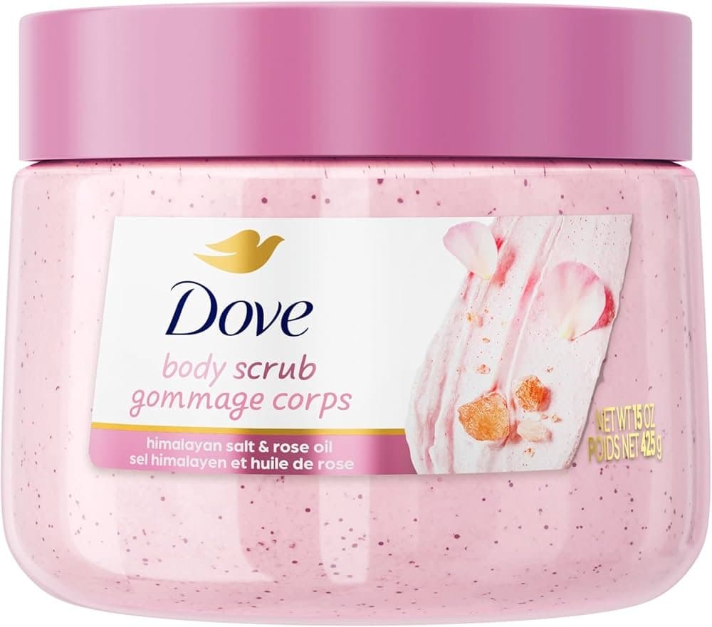دوف Dove Body Scrub - مقشر ومجدد ملمس الجسم بملح الهيمالايا وزيت الورد - 425 جم