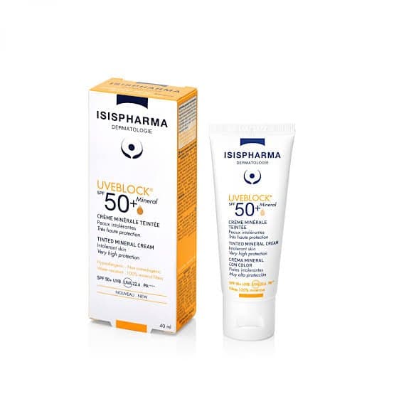 واقي شمس معدني ملون للبشرة الحساسة SPF 50+ من إيزيس فارما يوفبلوك