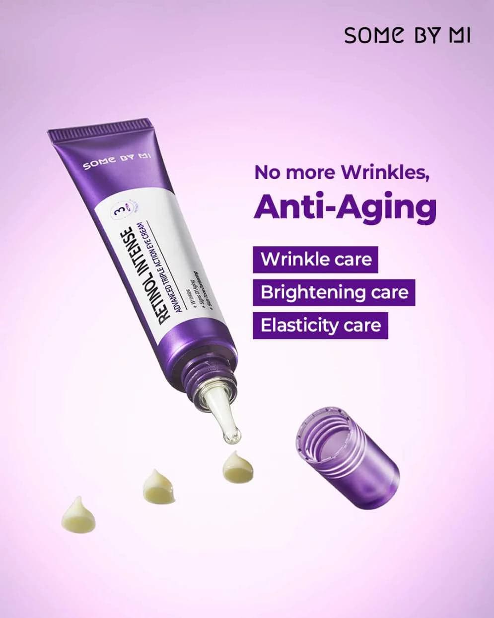SOME BY MI Retinol Intense Advanced Triple Action Eye Cream - 30ml | سوم باي مي كريم ريتنول لمنطقة حول العين - 30 مل