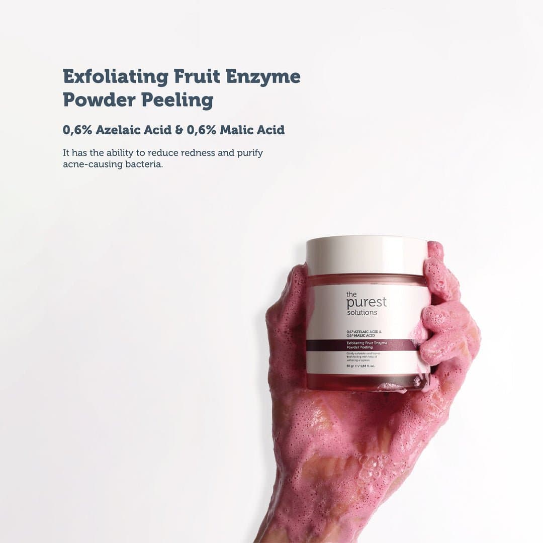 The Purest Solutions Exfoliating Fruit Enzyme Powder Peeling - 55g | ذا بيورست مقشر أحماض الفواكه - 55 غرام