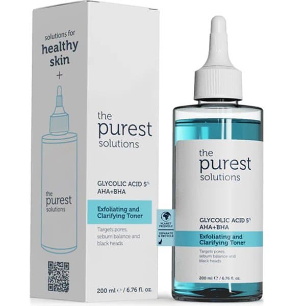 The Purest Solutions Exfoliating and Clarifying Toner - 200ml | تونر الكلايكولك اسد من ذا بيورست سلوشن