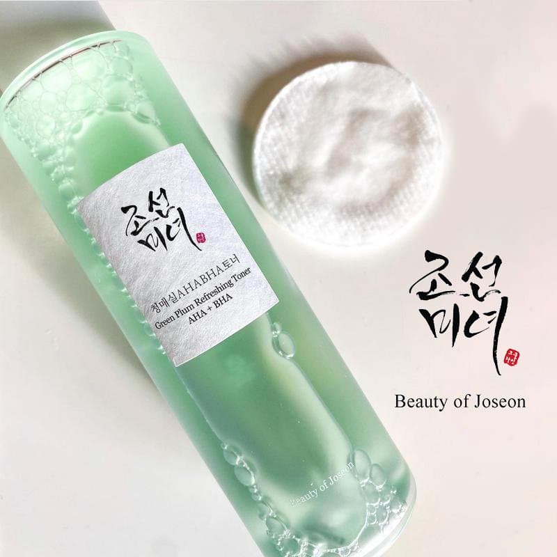Beauty of Joseon Green plum refreshing toner : AHA + BHA| بيوتي اوف جوسيون تونر منعش بالخوخ و أحماض AHA+BHA