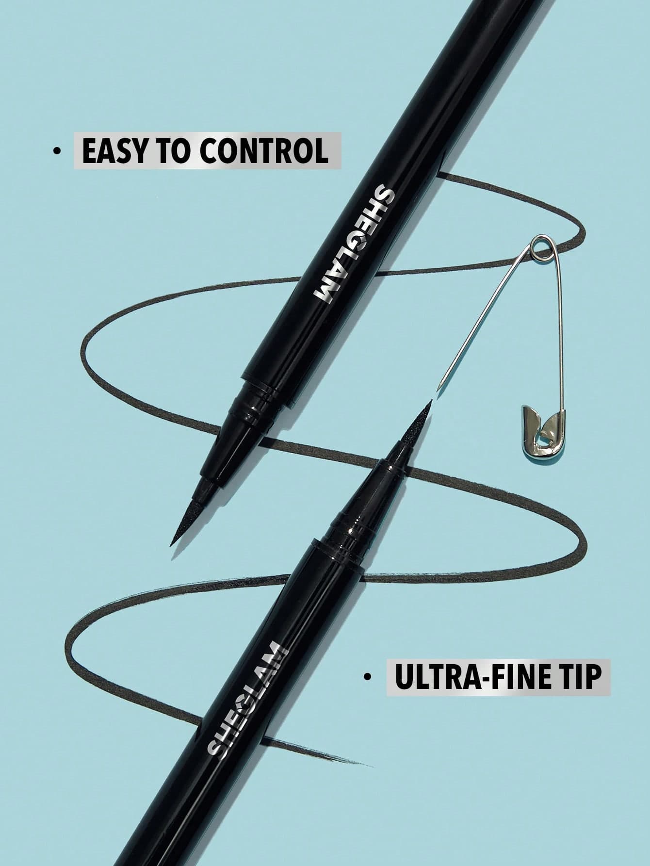 Pro Precision Waterproof Liquid Eyeliner - Black Sheglam | شيكلام ايلاينر اسود