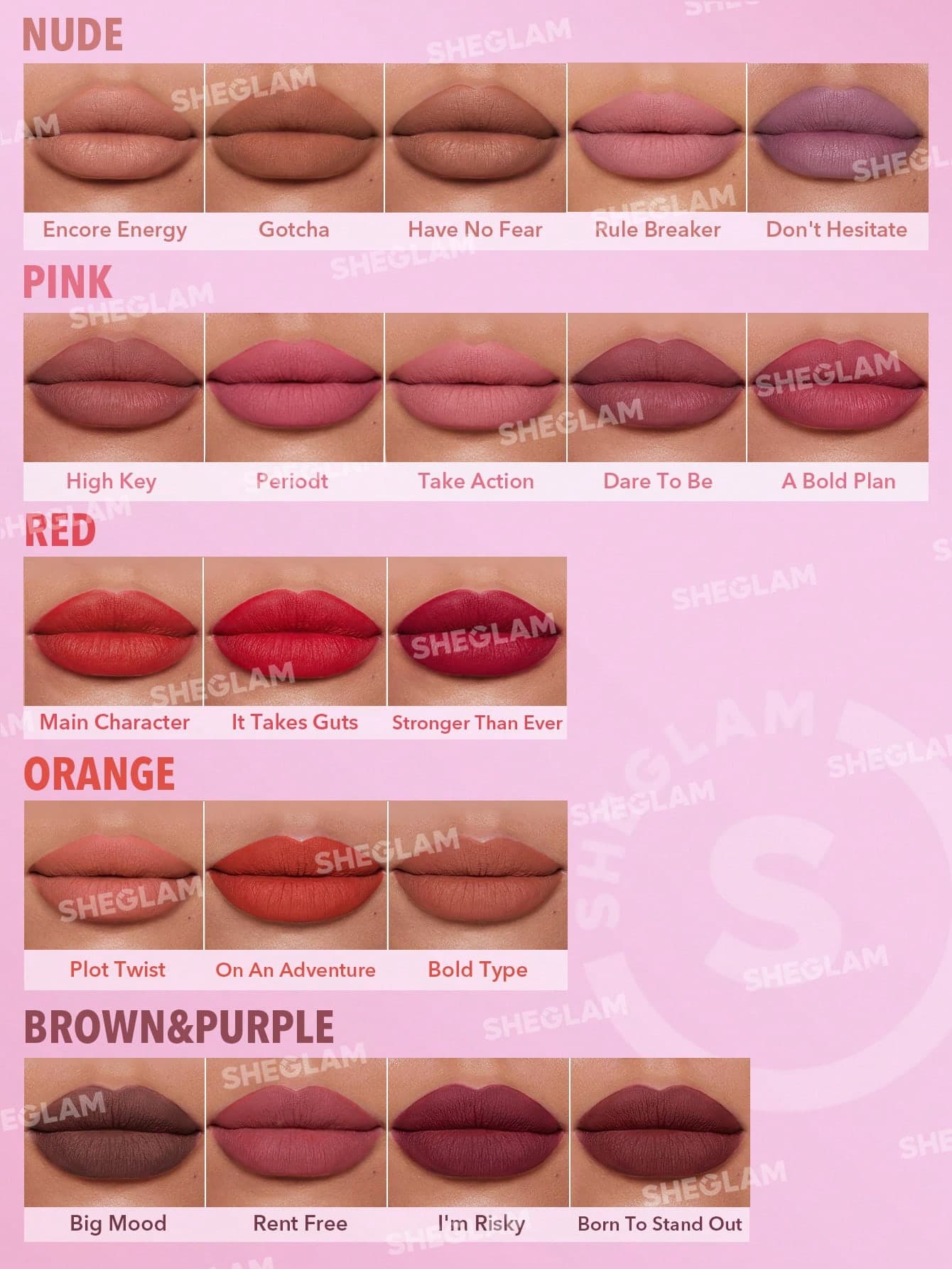 SHEGLAM Dynamatte Boom Long Lasting Matte Lipstick | شيكلام أحمر شفاه مطفي