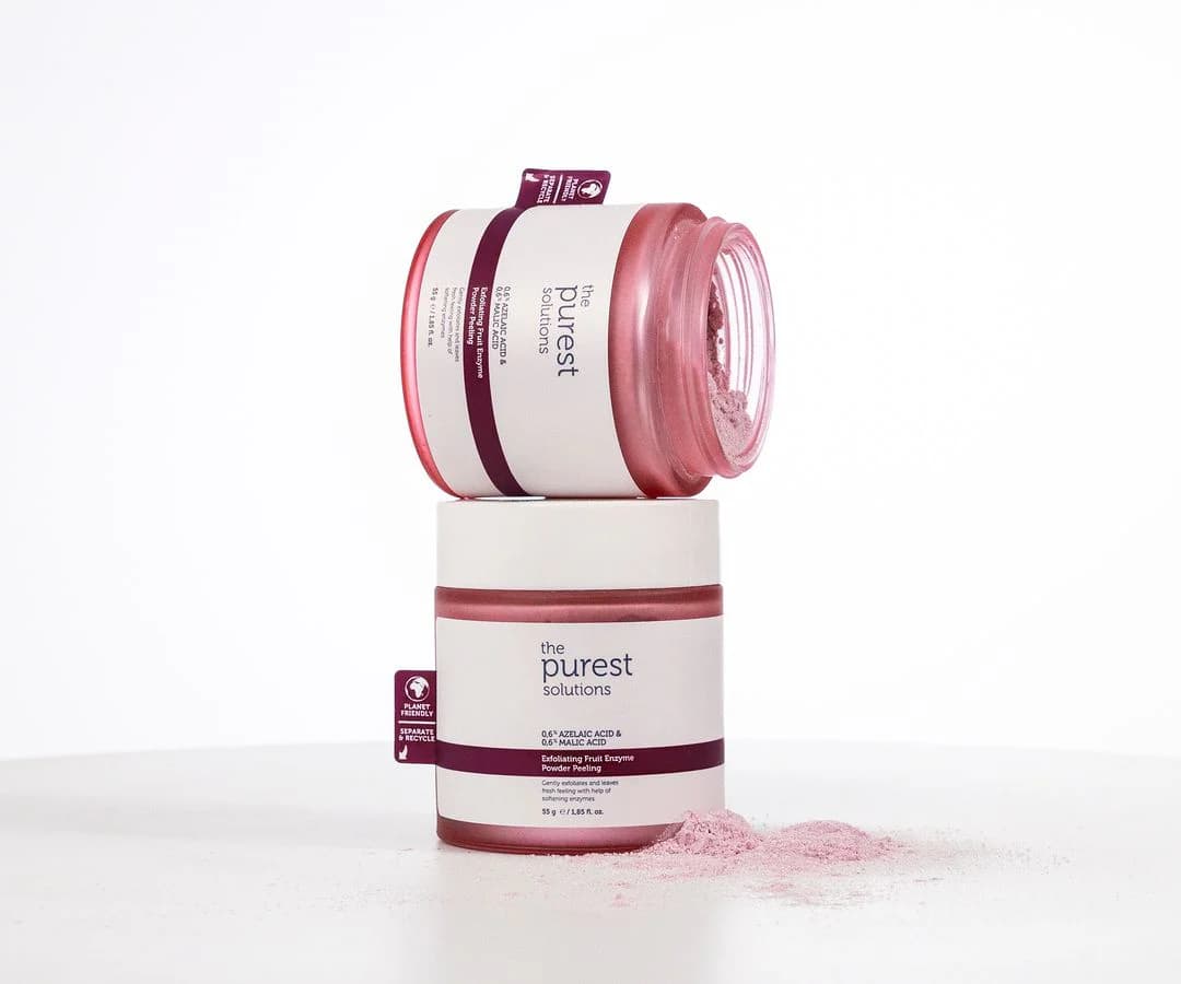 The Purest Solutions Exfoliating Fruit Enzyme Powder Peeling - 55g | ذا بيورست مقشر أحماض الفواكه - 55 غرام