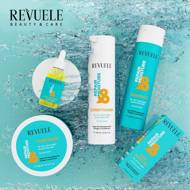 Revuele repair moisture mask | ماسك ترميم و ترطيب الشعر من ريفولي حجم 300 ملم
