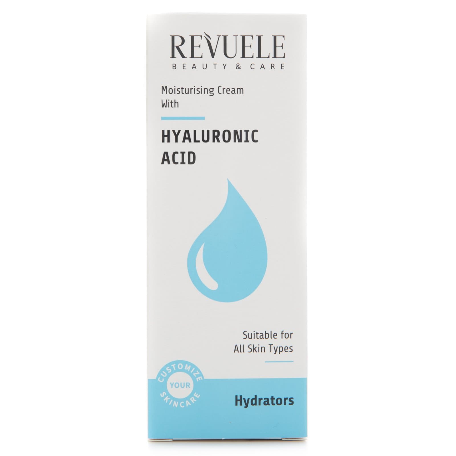 Revuele hyaluronic moisturizing skin cream | كريم ترطيب بالهالرونك اسد من ريفولي