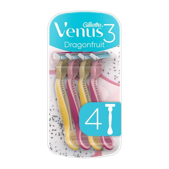 Gillette 3 venus dragonfruit | شفرات نسائية ثلاثي الشفرات فينوس