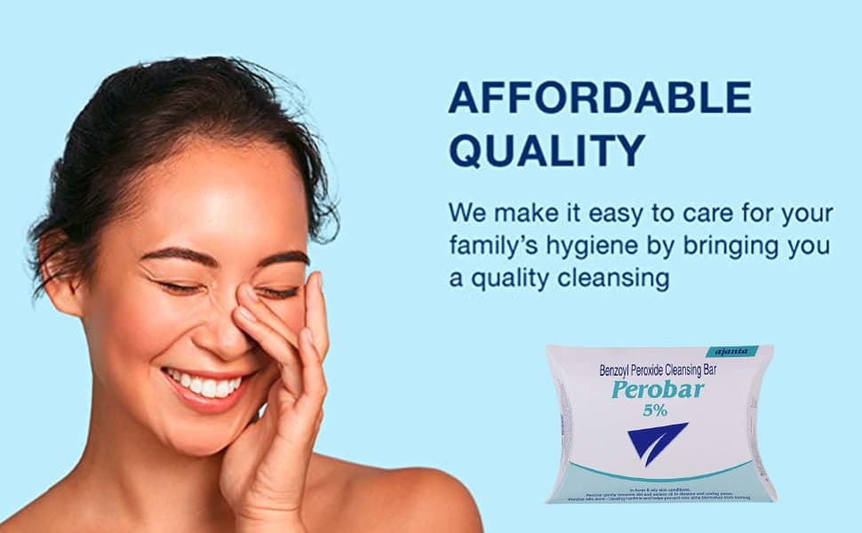 Perobar benzoyl peroxide 2.5% soap | صابون حب الشباب بال بنزويل بيروكسايد